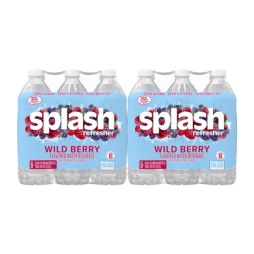 Splash Refresher™, Flavored Water Beverage, Wild Berry Flavor, 16.9 FL OZ Plastic Bottles (24 Count)