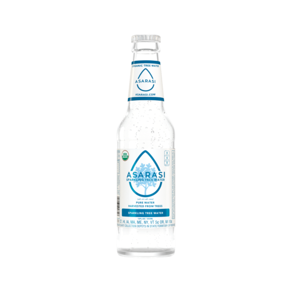 Asarasi® Organic Sparkling Tree Water 12 oz Glass Bottle (12 Pack) Image2