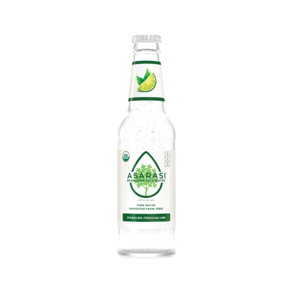Asarasi® Organic Sparkling Peruvian Lime Tree Water 12 oz Glass Bottle (12 Pack) Image2