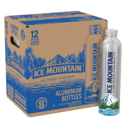 Ice Mountain® Natural Spring Water Aluminum Bottle 25oz (12 Pack)