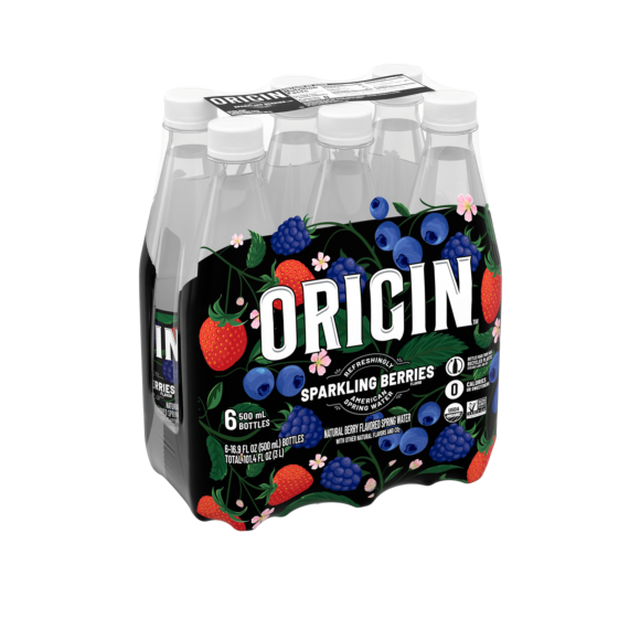 origin sparkling water berries flavor 16.9 oz bottles 24 pack case Image2