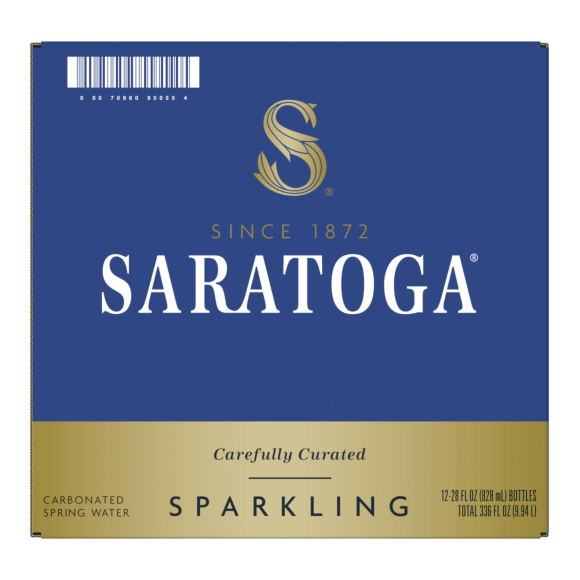 Saratoga® Sparkling Spring Water 28 Fl Oz Glass Bottle (12 Pack) Image3