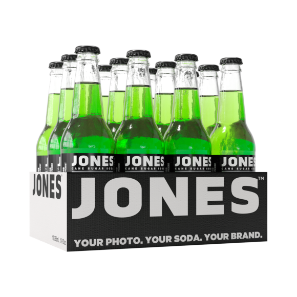 Jones™ Green Apple Craft Soft Drink 12 FL Oz Glass Bottles (12 Pack)