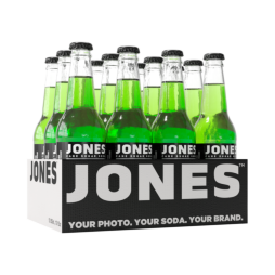 Jones™ Green Apple Craft Soft Drink 12 FL Oz Glass Bottles (12 Pack)