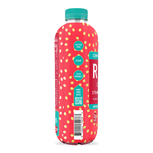 ROAR&reg; Organic Electrolyte Infusions Strawberry Lemonade 18 FL Oz Bottles (12 Pack) Image2
