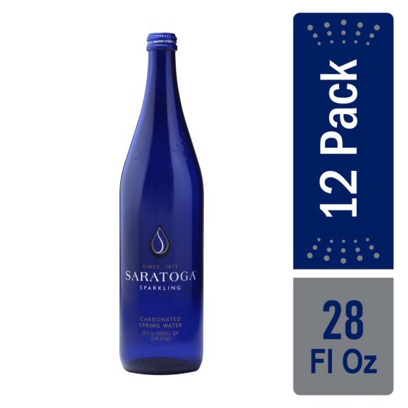 Saratoga® Sparkling Spring Water 28 Fl Oz Glass Bottle (12 Pack) Image1