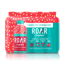 ROAR® Organic Electrolyte Infusions Strawberry Lemonade 18 FL Oz Bottles (12 Pack)