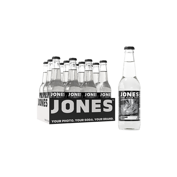 Jones™ Cream Soda Craft Soft Drink 12 FL Oz Glass Bottles (12 Pack)