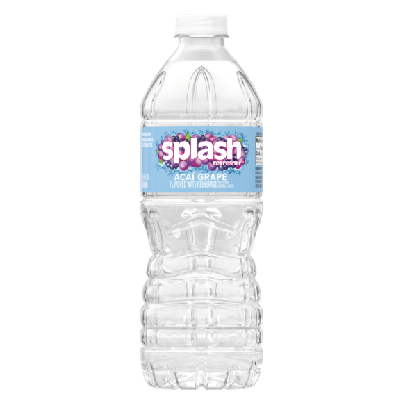 Splash Refresher™, Flavored Water Beverage, Acai Grape Flavor, 16.9 FL OZ Plastic Bottles (24 Count) Image2