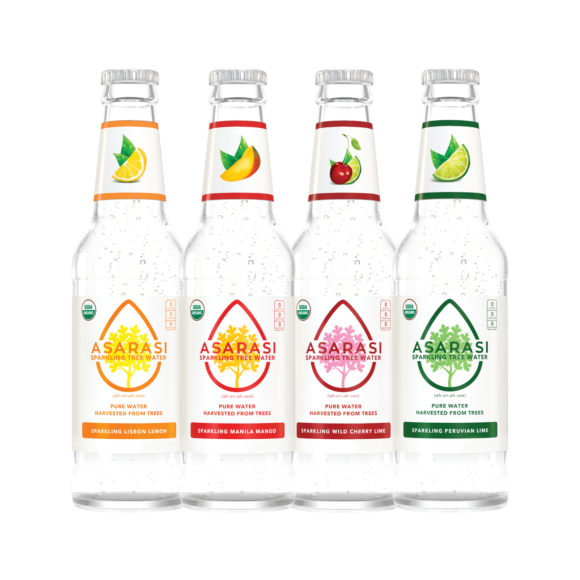 Asarasi® Organic Sparkling Tree Water Variety Pack 12 oz Glass Bottle (12 Pack) Image2