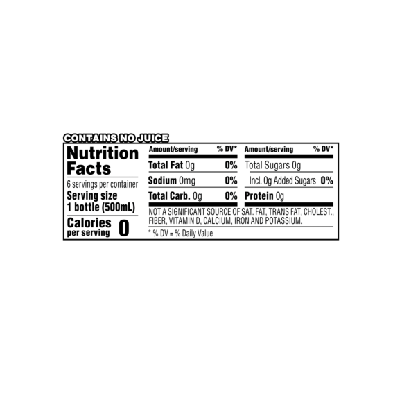 origin berries flavored sparkling water nutrition facts Image4