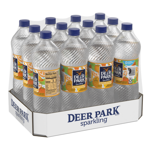 Deer Park® Brand Sparkling 100% Natural Spring Water - Orange Mango Image1