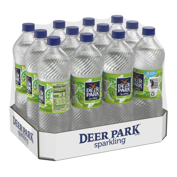 Deer Park® Brand Sparkling 100% Natural Spring Water - Zesty Lime Image1