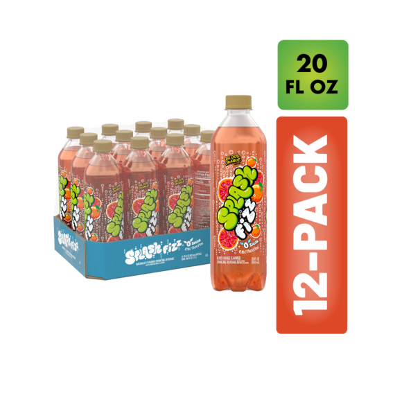 Splash Fizz™ Blood Orange Flavored Sparkling Water Beverage 20 Fl Oz Plastic Bottles (12 Pack) Image1