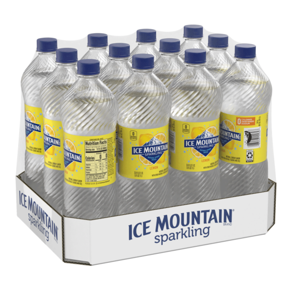 Ice Mountain® Brand Sparkling 100% Natural Spring Water - Lively Lemon Image1