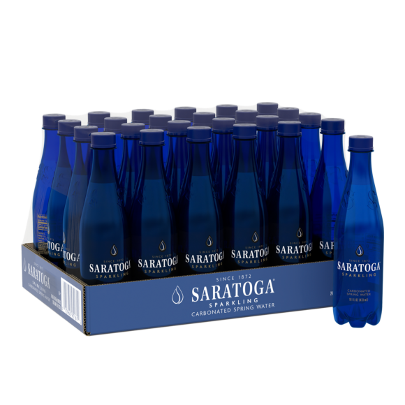 Saratoga® Sparkling Spring Water 16 Fl Oz Plastic Bottle (24 Pack)
