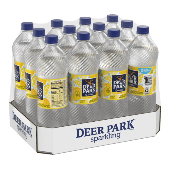 Deer Park® Brand Sparkling 100% Natural Spring Water - Lively Lemon Image1