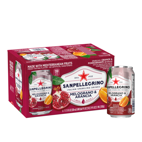 Sanpellegrino® Italian Sparkling Drinks - Melograno & Arancia/Orange & Pomegranate