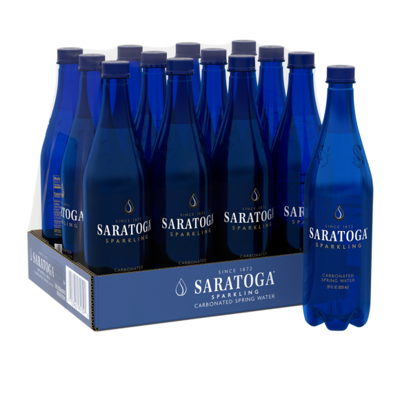 Saratoga® Sparkling Spring Water 28 Fl Oz Plastic Bottle (12 Pack)