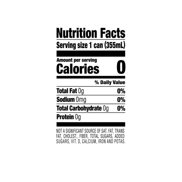 origin natural spring water 12 ounce cans nutrition facts Image5