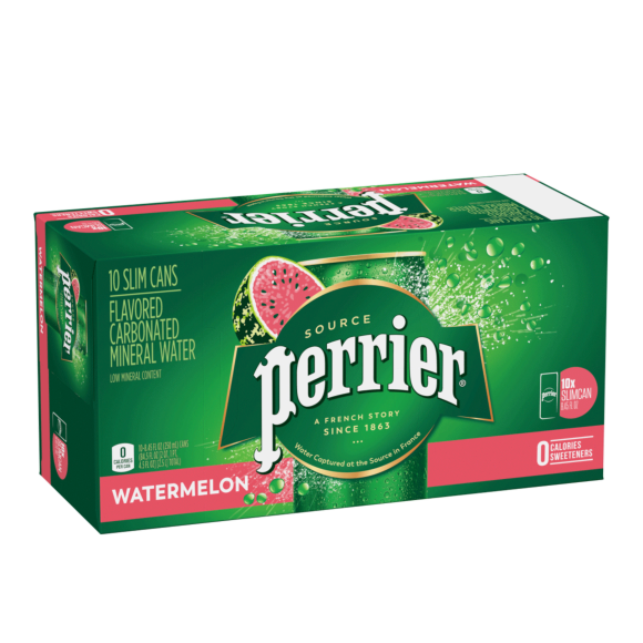 Perrier® Watermelon Flavored Carbonated Mineral Water - Slim Cans Image1