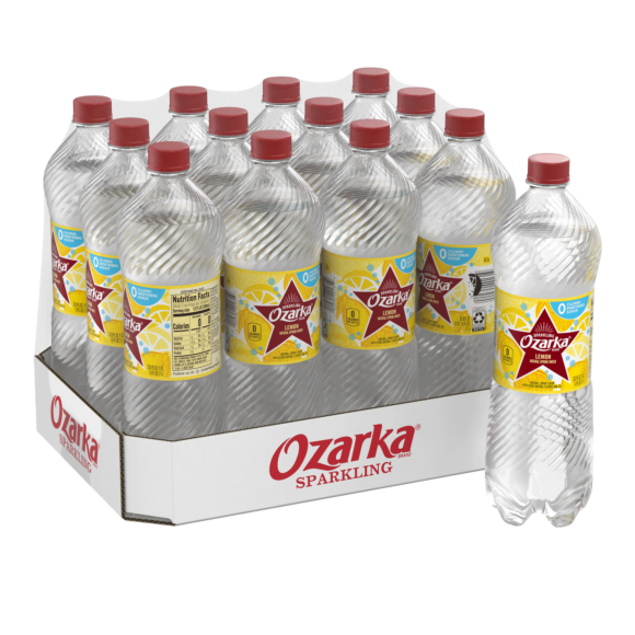 Ozarka® Brand Sparkling 100% Natural Spring Water - Lively Lemon
