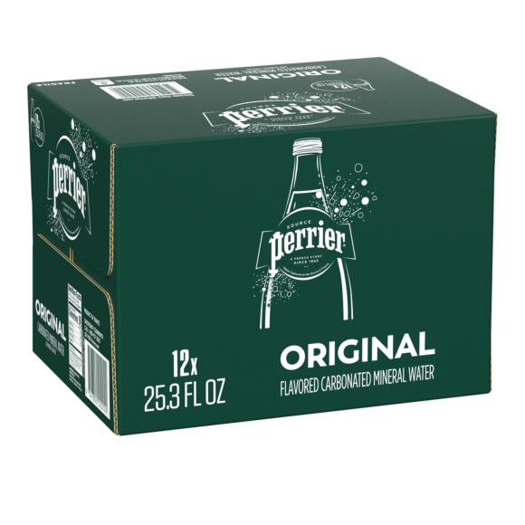 Perrier® Original Carbonated Mineral Water - Glass Image1