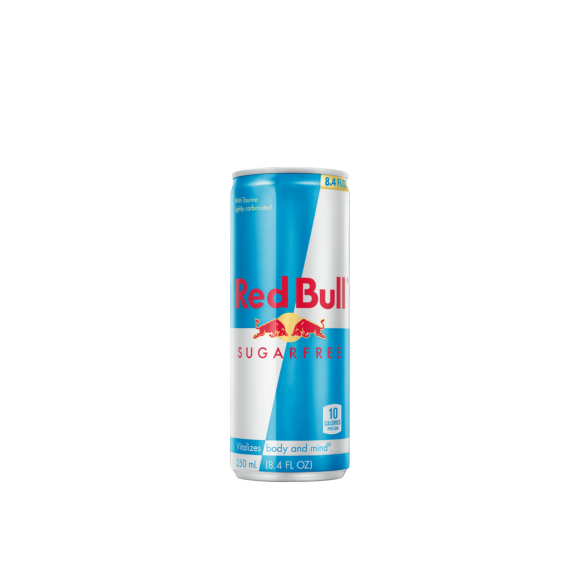 8 ounce can of red bull sugar free energy drink Image2