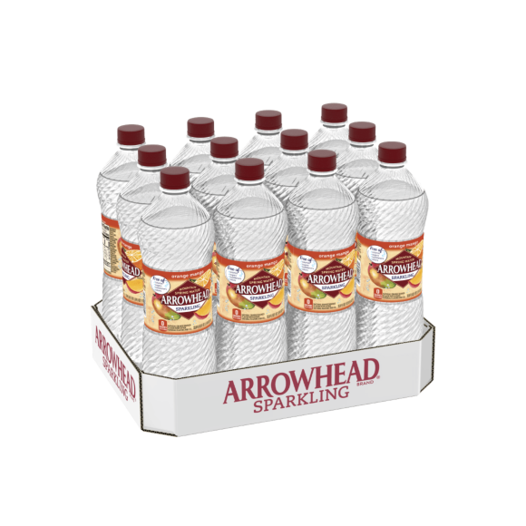 Arrowhead® Brand Sparkling 100% Mountain Spring Water - Orange Mango Image1