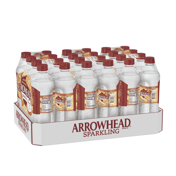 Arrowhead® Brand Sparkling 100% Mountain Spring Water - Orange Image1
