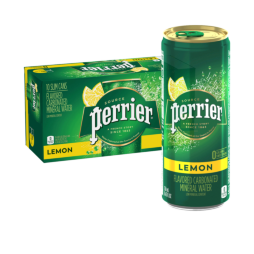 Perrier® Lemon Flavored Carbonated Mineral Water - Slim Cans
