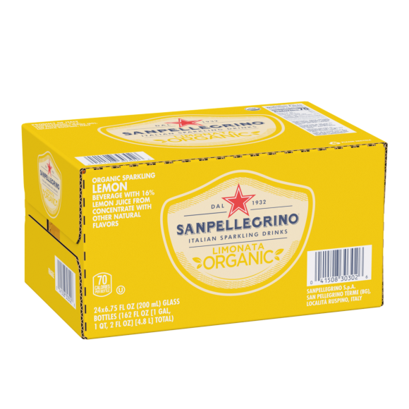Sanpellegrino® Limonata Organic Sparkling Beverage with Lemon Juice - Glass Image1