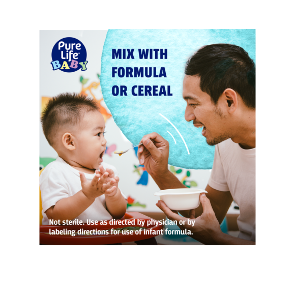 father feeding cereal to infant Image3