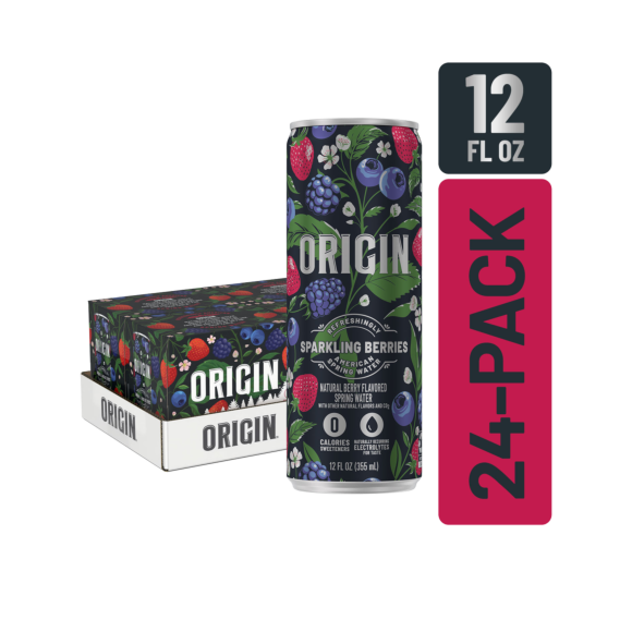 ORIGIN™ Berry Flavor Sparkling Water 12 Fl Oz Aluminum Cans (24 Pack) Image1