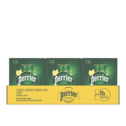 Perrier® Lemon Flavored Sparkling Water 11.15 Fl Oz Sleek Cans (24 Pack)