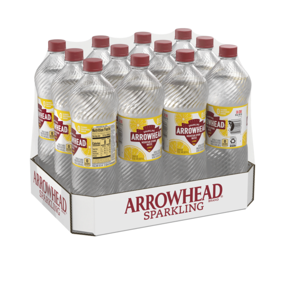 Arrowhead® Brand Sparkling 100% Mountain Spring Water - Lively Lemon Image1