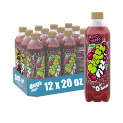 Splash Fizz™ Black Cherry Flavored Sparkling Water Beverage 20 Fl Oz Plastic Bottles (12 Pack)