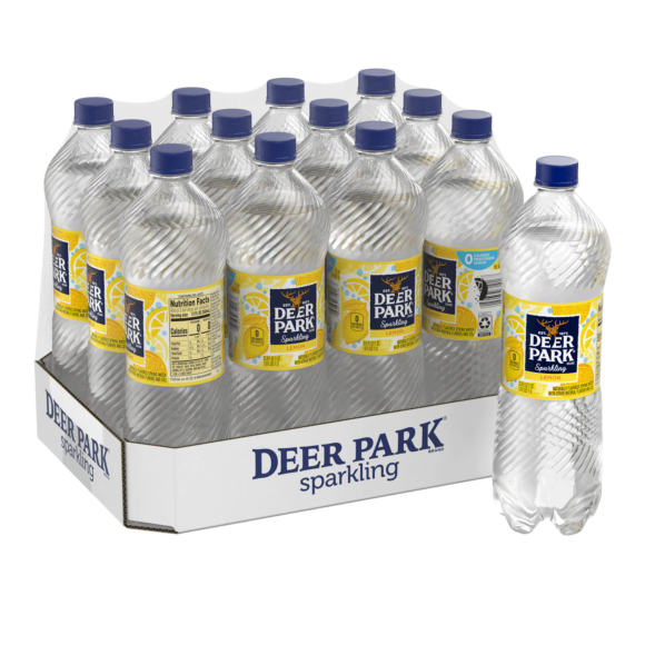Deer Park® Brand Sparkling 100% Natural Spring Water - Lively Lemon
