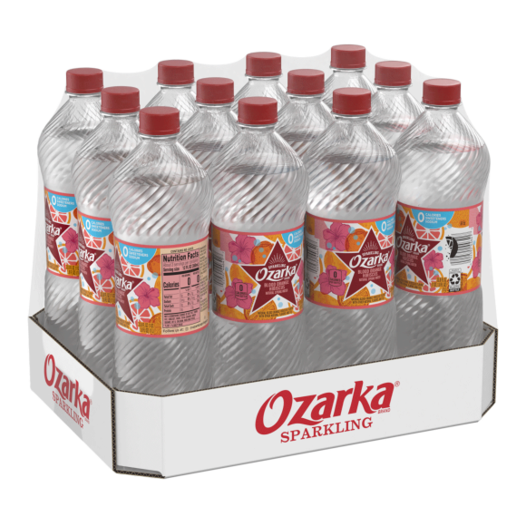 Ozarka® Brand Sparkling 100% Natural Spring Water - Blood Orange Hibiscus Image1