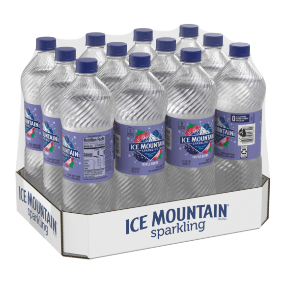 Ice Mountain® Brand Sparkling 100% Mountain Spring Water - Triple Berry Image1