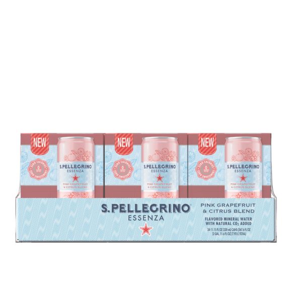 S.Pellegrino® Essenza™ Grapefruit & Citrus Sparkling Natural Mineral Water - Slim Cans Image1