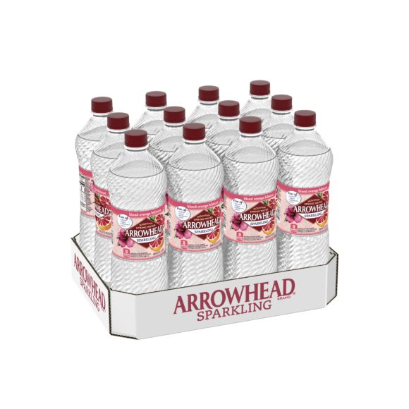 Arrowhead® Brand Sparkling 100% Mountain Spring Water - Blood Orange Hibiscus Image1
