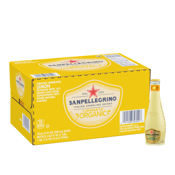Sanpellegrino® Limonata Organic Sparkling Beverage with Lemon Juice - Glass
