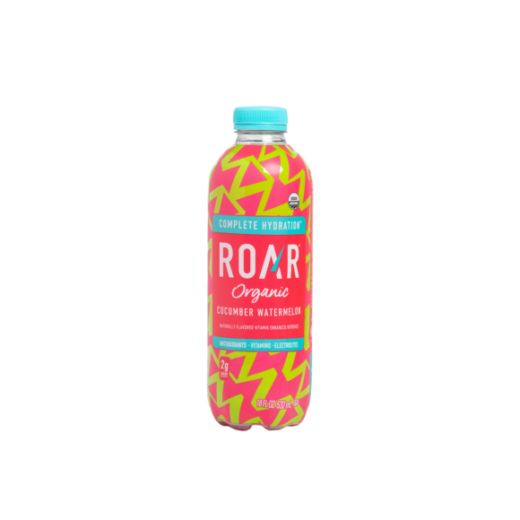 bottle of roar organic cucumber watermelon drink Image1