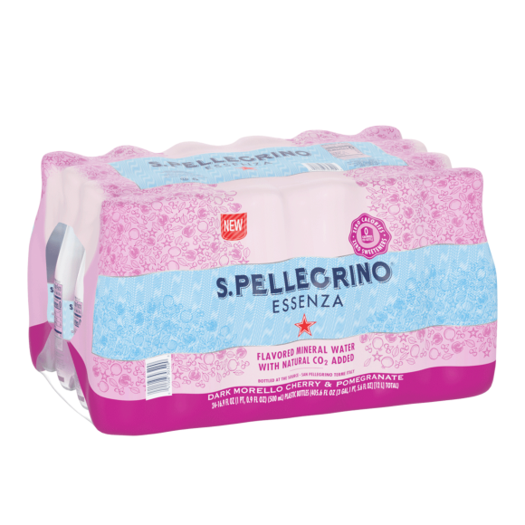 S.Pellegrino® Essenza™ Dark Morello Cherry & Pomegranate Sparkling Natural Mineral Water - Plastic Image1
