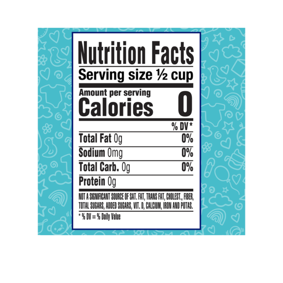 nutrition label pure life baby purified nursery water added fluoride Image5