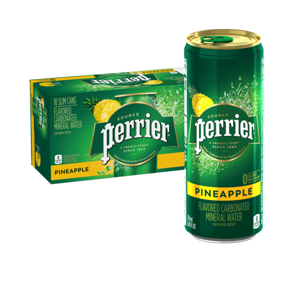 Perrier® Carbonated Mineral Water Slim Cans - Pineapple