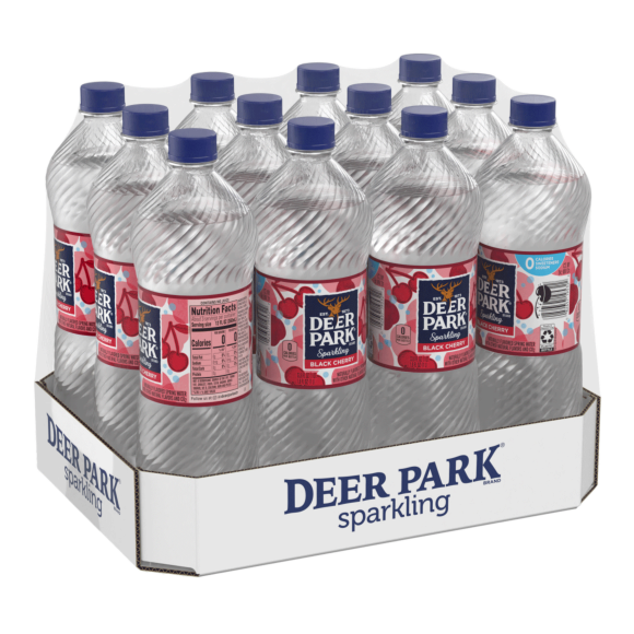 Deer Park® Brand Sparkling 100% Natural Spring Water - Black Cherry Image1
