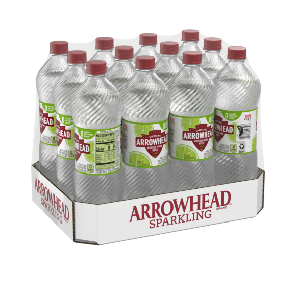 Arrowhead® Brand Sparkling 100% Mountain Spring Water - Zesty Lime Image1