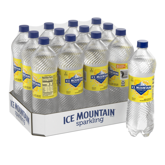 Ice Mountain® Brand Sparkling 100% Natural Spring Water - Lively Lemon